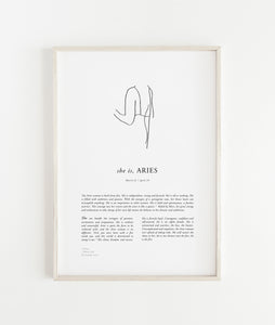 SUNDAY LANE ARIES PRINT